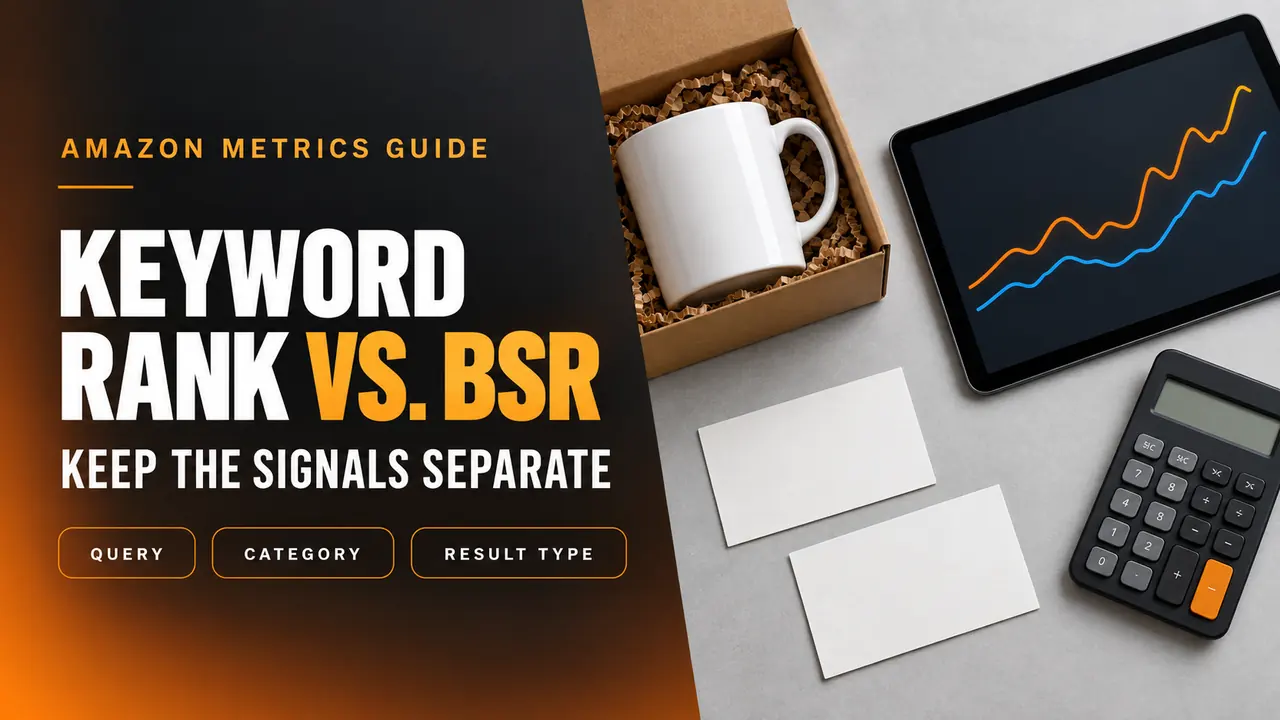 Amazon keyword rank and Best Sellers Rank comparison guide