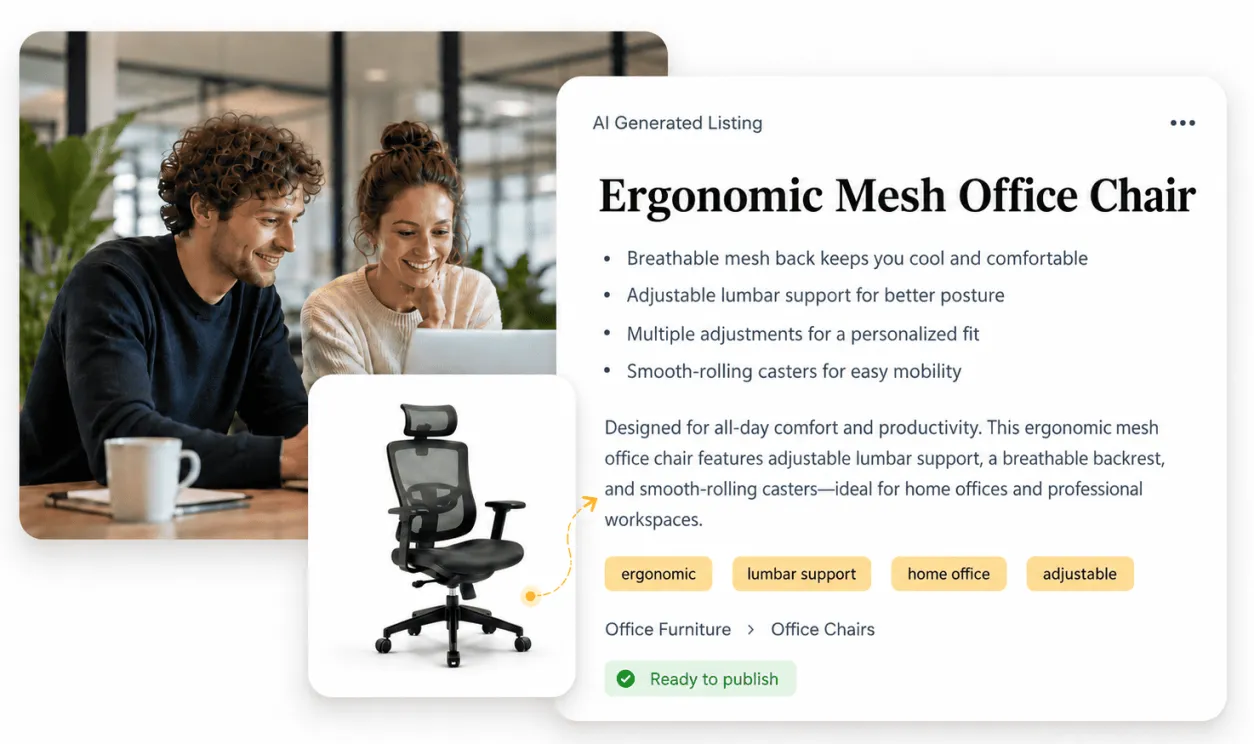 Create a complete listing from scratch